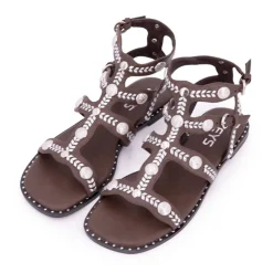 New Sandales spartiates à clous avec boucles Femme Femme Sandales