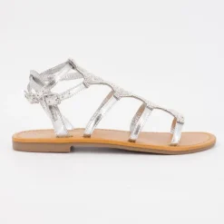 Sale Sandales spartiates avec strass ohlala é Femme Femme Sandales