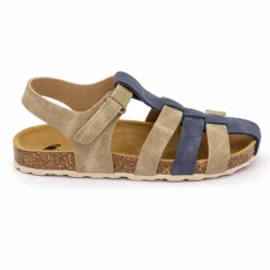 Sale Sandales spartiates taupe et bride bleue Enfant Enfant Chaussures Garçon