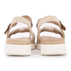 Online Sandales tissu nouées à boucle doré Femme Femme Sandales