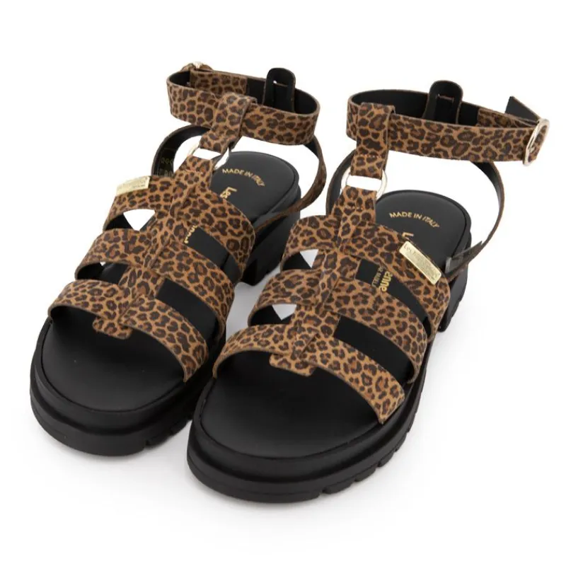 Sandales Toboleo imprimé léopard Femme Femme Sandales