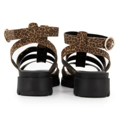 Sandales Toboleo imprimé léopard Femme Femme Sandales