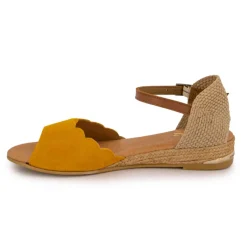 Clearance Sandales tressés avec boucle cheville Femme Femme Sandales