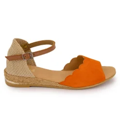 Outlet Sandales tressés avec boucle cheville Femme Femme Sandales