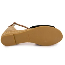 Outlet Sandales tressés avec boucle cheville Femme Femme Sandales