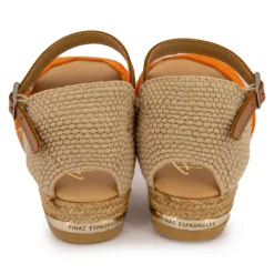 Outlet Sandales tressés avec boucle cheville Femme Femme Sandales