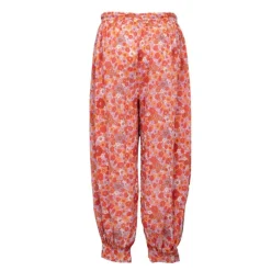 Outlet Sarouel marty à fleurs orange Femme Femme Pantalon