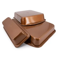 New Set de 3 moules à gâteau métal anti adhésifs 3 tailles Cuisine