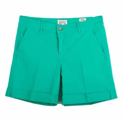 New Short à pince en toile avec ourlets Femme Femme Short, Bermuda