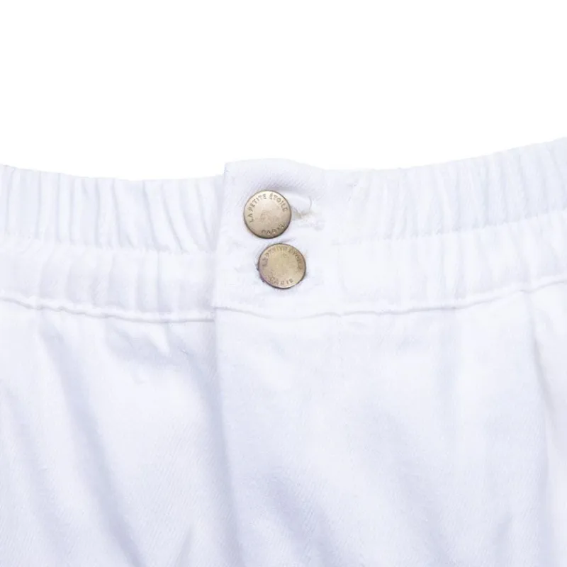 Outlet Short coton léger taille élastique solet Femme Femme Short, Bermuda