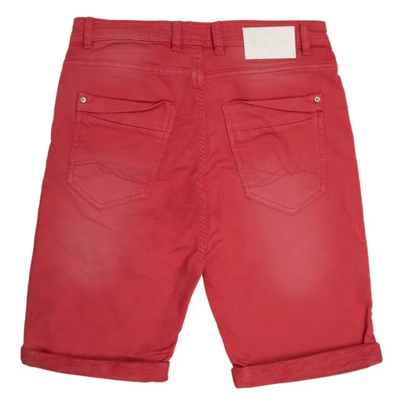 Clearance Short coton avec ourlets effet délavé Homme Homme Short, Bermuda