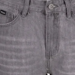 New Short court délavé jean avec ourlets Femme Femme Short, Bermuda