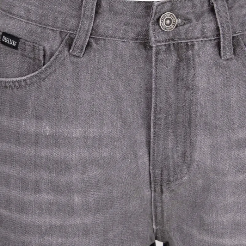 New Short court délavé jean avec ourlets Femme Femme Short, Bermuda