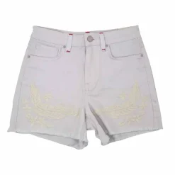 Sale Short court jean avec broderie Femme Femme Short, Bermuda
