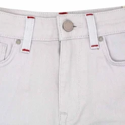 Sale Short court jean avec broderie Femme Femme Short, Bermuda