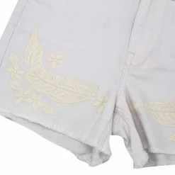 Sale Short court jean avec broderie Femme Femme Short, Bermuda