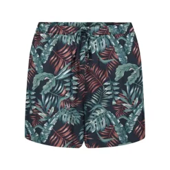 Sale Short court selina navy blazer imprimé plantes Femme Femme Short, Bermuda