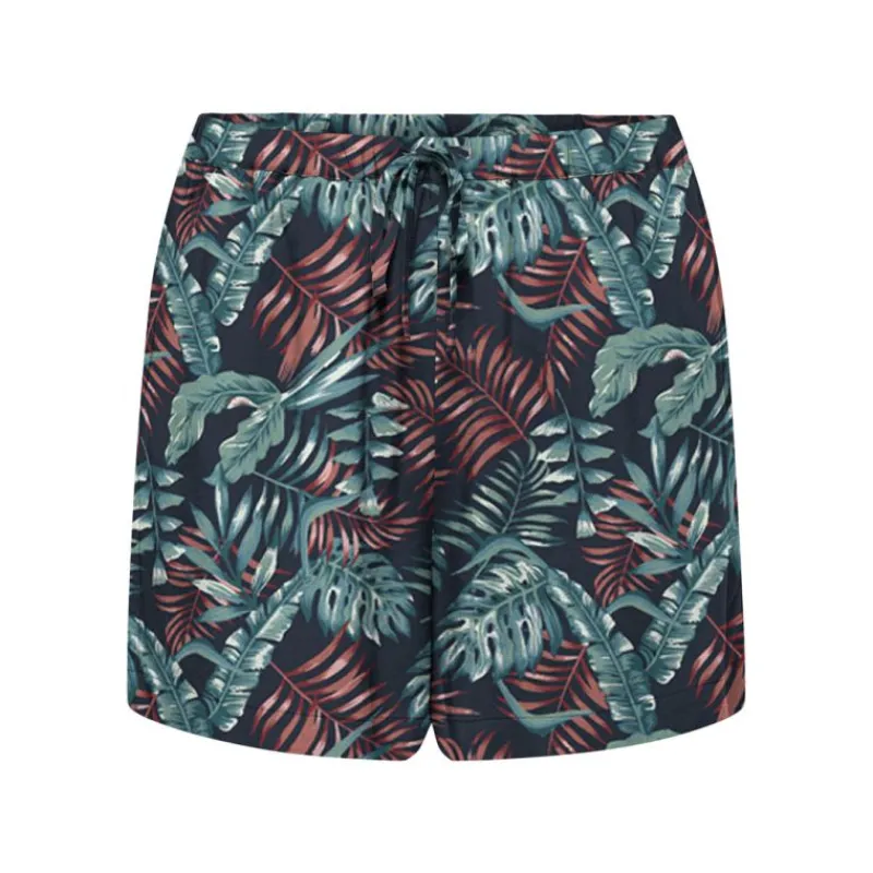 Sale Short court selina navy blazer imprimé plantes Femme Femme Short, Bermuda