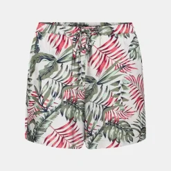 Outlet Short court selina navy blazer imprimé plantes Femme Femme Short, Bermuda