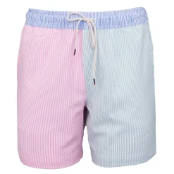 Best Short de bain à rayures rose bleu vert Homme Homme Maillot De Bain