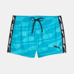 Short de bain blue combo imprimé graphique Homme Homme Maillot De Bain