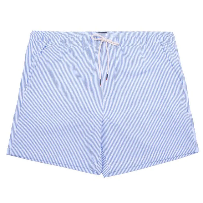 Outlet Short de bain court à rayures Homme Homme Maillot De Bain