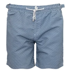 Short de bain navy basil imprimé Homme Homme Maillot De Bain
