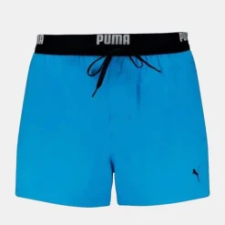 Outlet Short de bain speed blue uni avec élastique noir Homme Homme Maillot De Bain