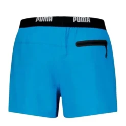 Outlet Short de bain speed blue uni avec élastique noir Homme Homme Maillot De Bain