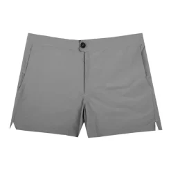 Sale Short de bain uni avec bouton Homme Homme Maillot De Bain