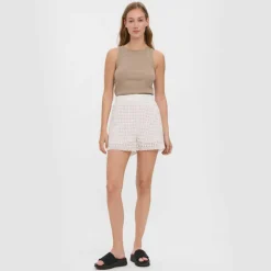 Outlet Short en crochet 100% coton Femme Short, Bermuda