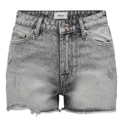 New Short en jean court délavé taille haute Femme Femme Short, Bermuda