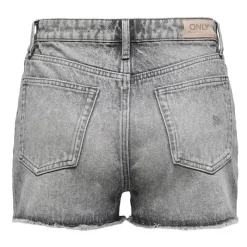 New Short en jean court délavé taille haute Femme Femme Short, Bermuda