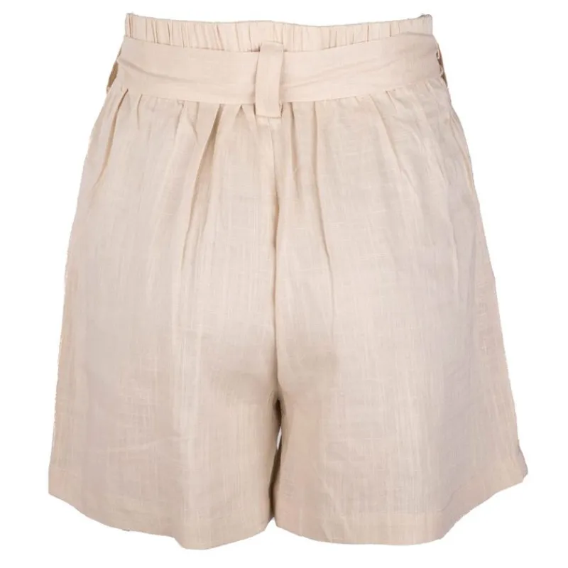 Discount Short en lin taille haute avec ceinture amelya Femme Femme Short, Bermuda