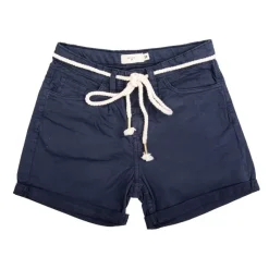 Clearance Short en toile bleu nuit Fille Enfant Enfant Short, Bermuda