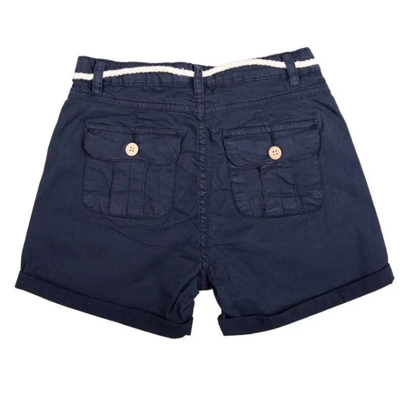 Clearance Short en toile bleu nuit Fille Enfant Enfant Short, Bermuda