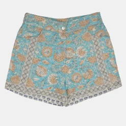 Outlet Short flavie coton à fleurs Femme Femme Short, Bermuda