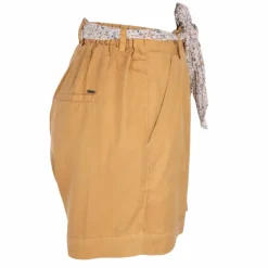 Outlet Short fluide ceinture foulard imprimé fleurie Femme Femme Short, Bermuda