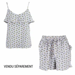 New Short imprimé à volant Femme Femme Short, Bermuda
