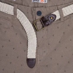 Online Short imprimé ancre napua avec ceinture tressée Homme Homme Short, Bermuda