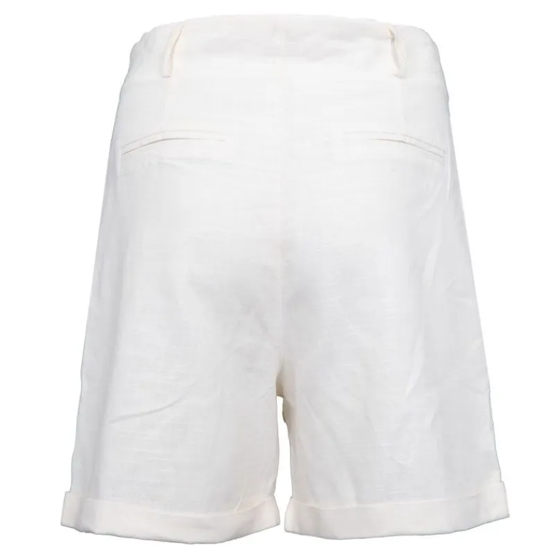 Outlet Short ivoire lin sevia Femme Femme Short, Bermuda