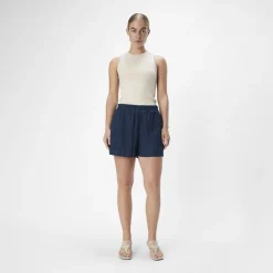 New Short élastique broderie anglaise Feodora Femme Femme Short, Bermuda