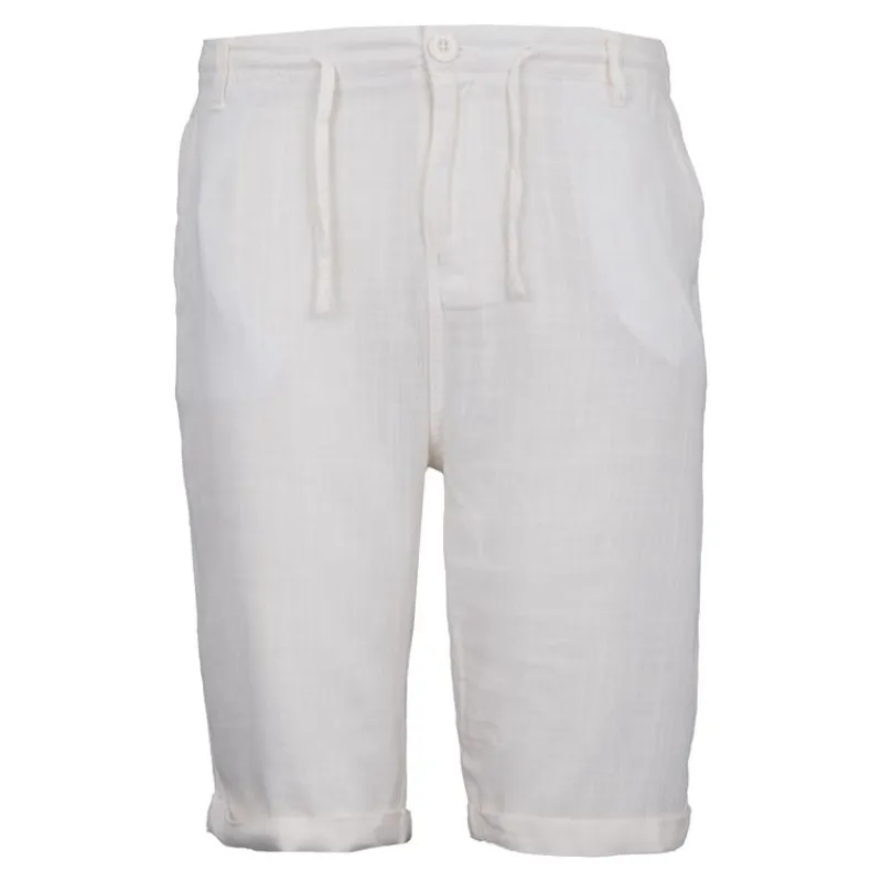 Outlet Short lin mélangé cordon de serrage bali Homme Homme Short, Bermuda