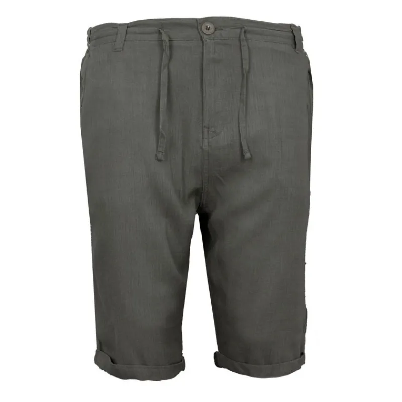 Hot Short lin mélangé cordon de serrage bali Homme Homme Short, Bermuda