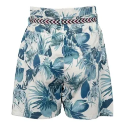 Clearance Short madreperla avec plantes es Femme Femme Short, Bermuda