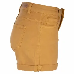 Sale Short mini stretch coton avec ourlets Femme Femme Short, Bermuda