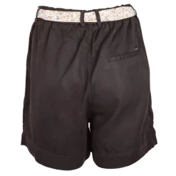 Sale Short poches plaquées ceinture foulard Femme Femme Short, Bermuda