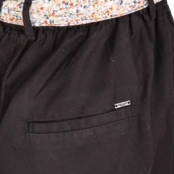 Sale Short poches plaquées ceinture foulard Femme Femme Short, Bermuda