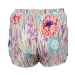 Sale Short palma court imprimé à motifs avec cordon brillant Femme Femme Short, Bermuda