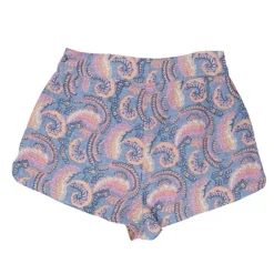 Short pietra bleu à motif cachemire Femme Femme Short, Bermuda